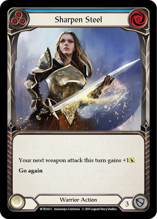 Sharpen Steel (Blue) [WTR143] [Welcome to Rathe] Unlimited Edition Rainbow Foil