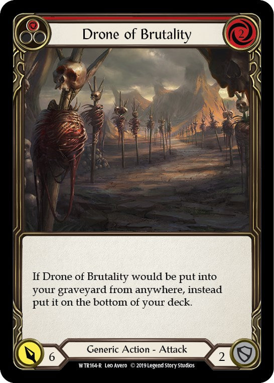 Drone of Brutality (Red) [WTR164] [Welcome to Rathe] Unlimited Edition Rainbow Foil