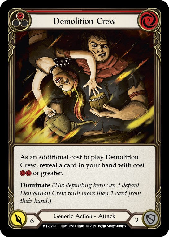 Demolition Crew (Red) [WTR179] [Welcome to Rathe] Unlimited Edition Rainbow Foil