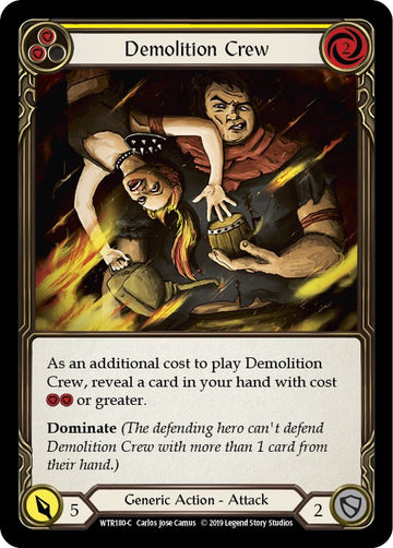 Demolition Crew (Yellow) [WTR180] [Welcome to Rathe] Unlimited Edition Rainbow Foil