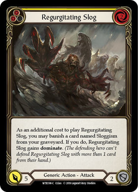 Regurgitating Slog (Yellow) [WTR198] [Welcome to Rathe] 1st Edition Rainbow Foil