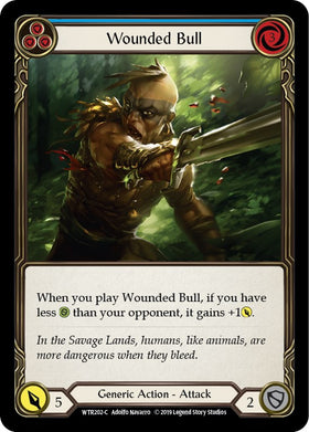 Wounded Bull (Blue) [WTR202] [Welcome to Rathe] 1st Edition Normal