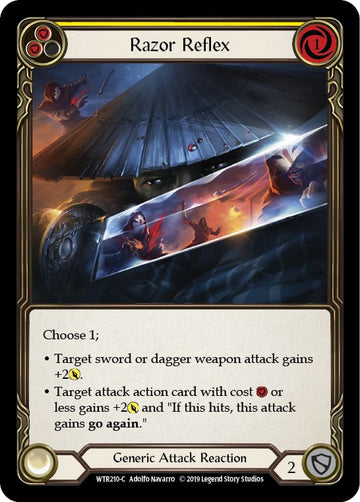 Razor Reflex (Yellow) [WTR210] [Welcome to Rathe] Unlimited Edition Rainbow Foil