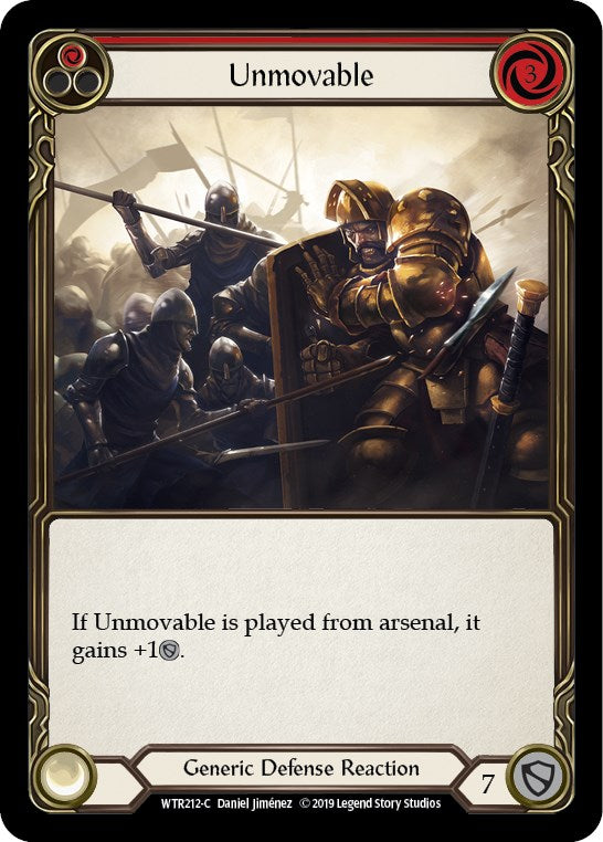 Unmovable (Red) [WTR212] [Welcome to Rathe] Unlimited Edition Rainbow Foil