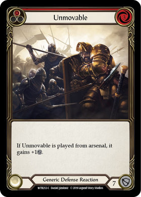 Unmovable (Red) [WTR212] [Welcome to Rathe] Unlimited Edition Rainbow Foil