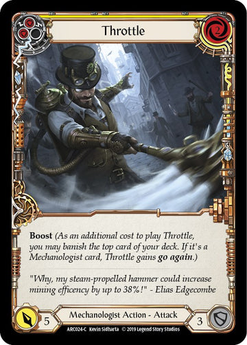 Throttle (Yellow) [ARC024] [Arcane Rising] 1st Edition Normal