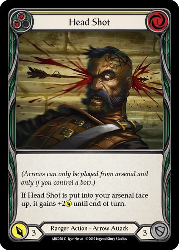 Head Shot (Yellow) [ARC058] [Arcane Rising] 1st Edition Normal