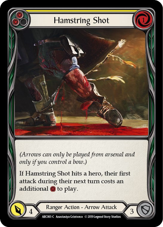 Hamstring Shot (Yellow) [ARC061] [Arcane Rising] 1st Edition Rainbow Foil