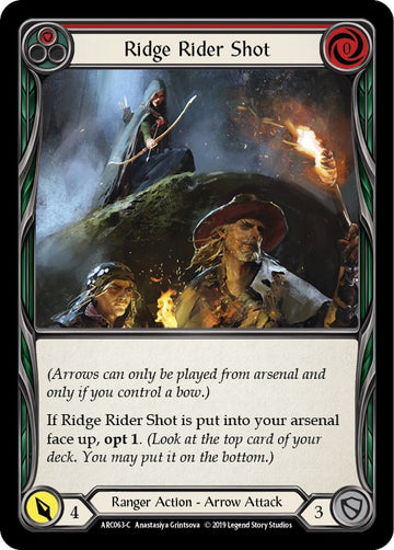 Ridge Rider Shot (Red) [ARC063] [Arcane Rising] 1st Edition Normal