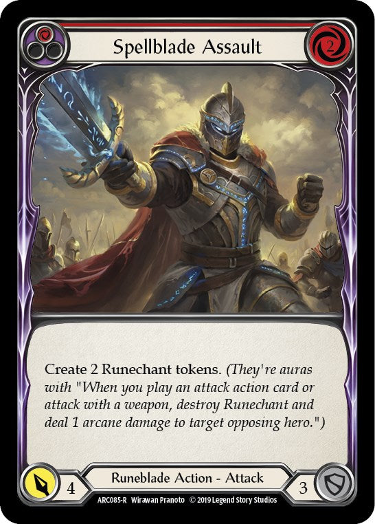 Spellblade Assault (Red) [ARC085] [Arcane Rising] 1st Edition Normal