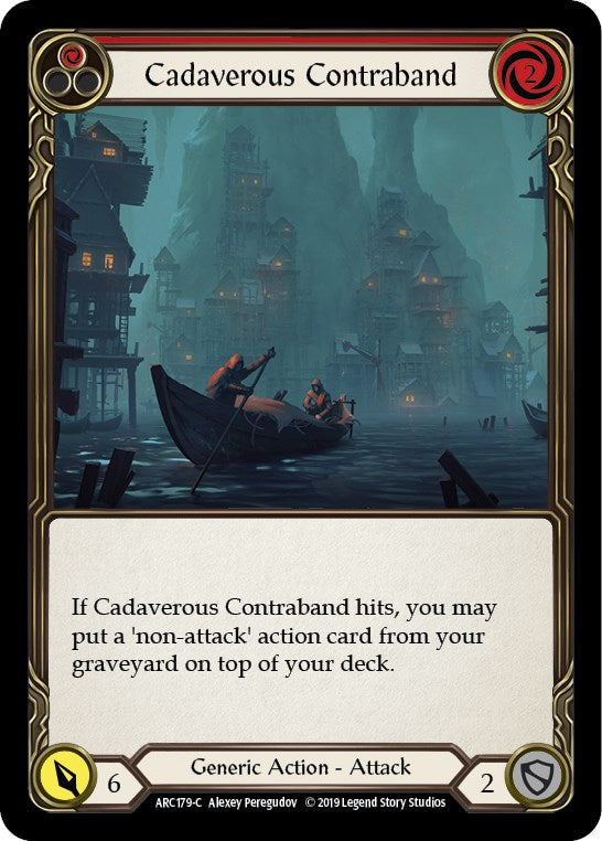 Cadaverous Contraband (Red) [ARC179] [Arcane Rising] 1st Edition Normal