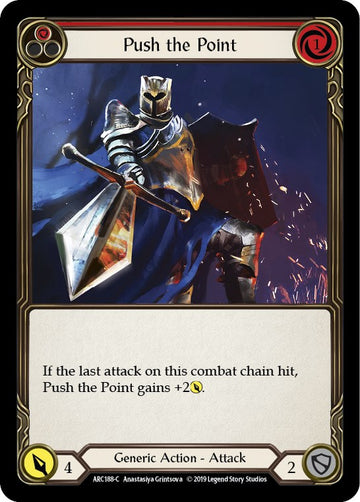 Push the Point (Red) [ARC188] [Arcane Rising] 1st Edition Normal