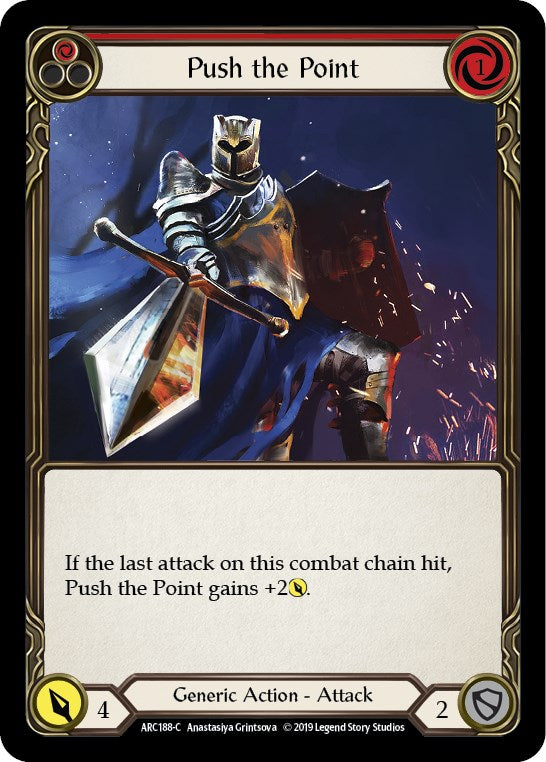 Push the Point (Red) [ARC188] [Arcane Rising] 1st Edition Normal