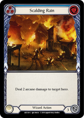 Scalding Rain (Blue) [ARC143] [Arcane Rising] 1st Edition Normal