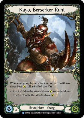 Kayo, Berserker Runt [CRU002] [Crucible of War] Unlimited Edition Normal