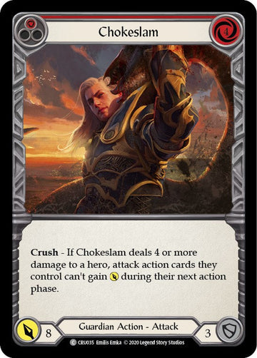 Chokeslam (Red) [CRU035] [Crucible of War] Unlimited Edition Rainbow Foil