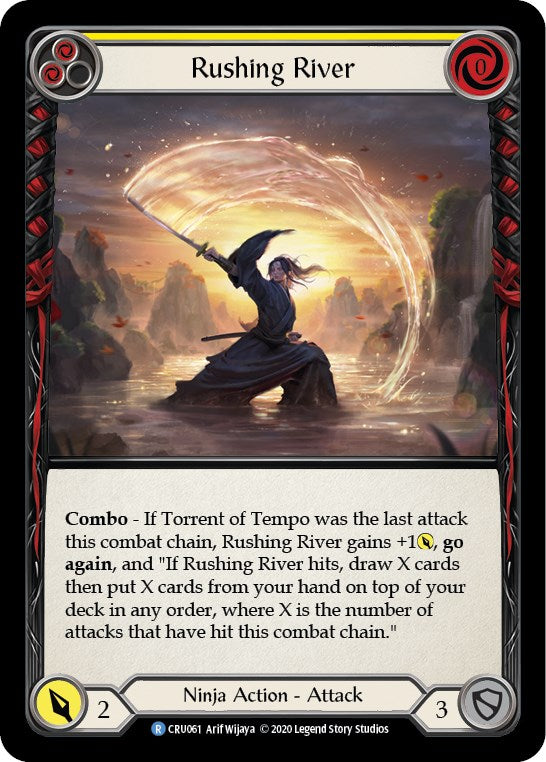 Rushing River (Yellow) [CRU061] [Crucible of War] 1st Edition Normal