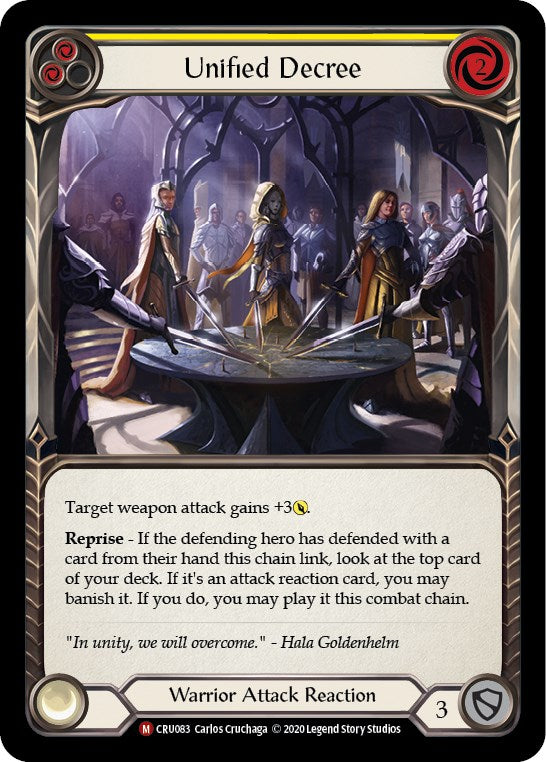 Unified Decree [CRU083] [Crucible of War] Unlimited Edition Rainbow Foil