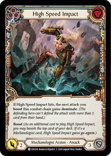 High Speed Impact (Blue) [CRU108] [Crucible of War] Unlimited Edition Normal