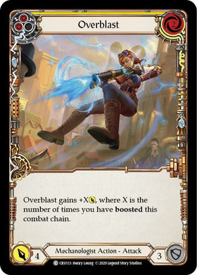 Overblast (Yellow) [CRU113] [Crucible of War] Unlimited Edition Rainbow Foil