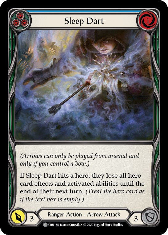 Sleep Dart (Blue) [CRU134] [Crucible of War] Unlimited Edition Rainbow Foil