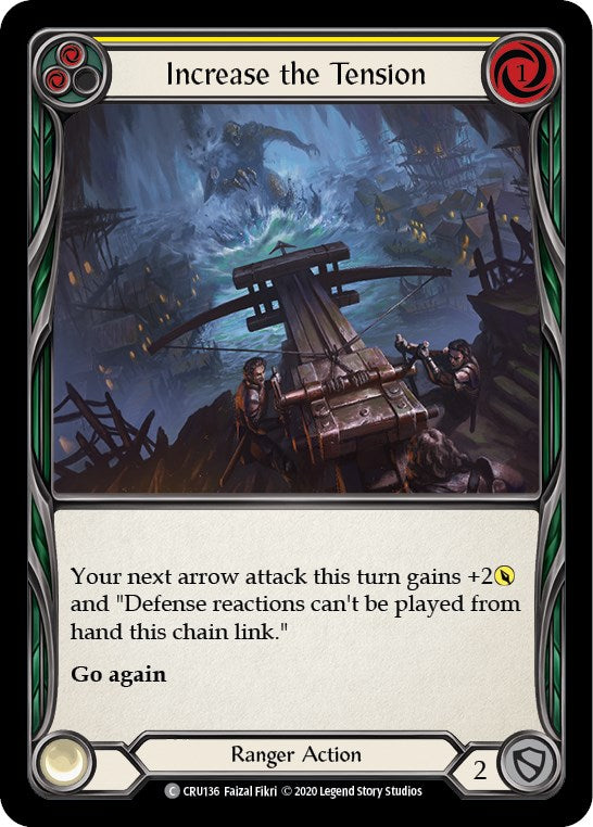 Increase the Tension (Yellow) [CRU136] [Crucible of War] Unlimited Edition Rainbow Foil