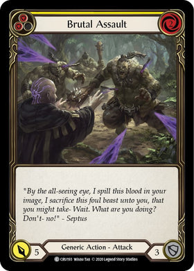 Brutal Assault (Yellow) [CRU193] [Crucible of War] Unlimited Edition Rainbow Foil