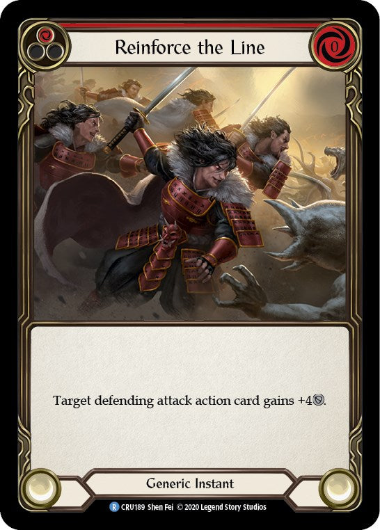 Reinforce the Line (Red) [CRU189] [Crucible of War] Unlimited Edition Normal