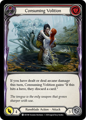 Consuming Volition (Red) [CRU148] [Crucible of War] Unlimited Edition Rainbow Foil