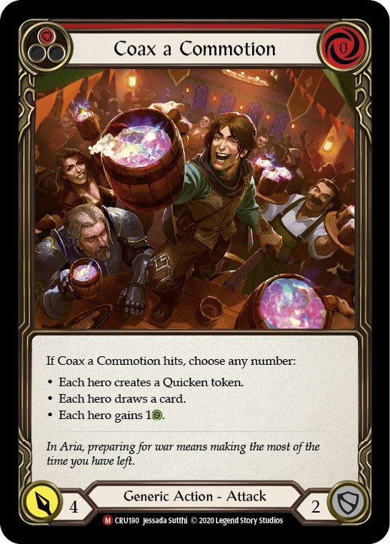 Coax a Commotion [CRU180] [Crucible of War] Unlimited Edition Rainbow Foil