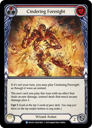 Cindering Foresight (Red) [CRU165] [Crucible of War] Unlimited Edition Normal