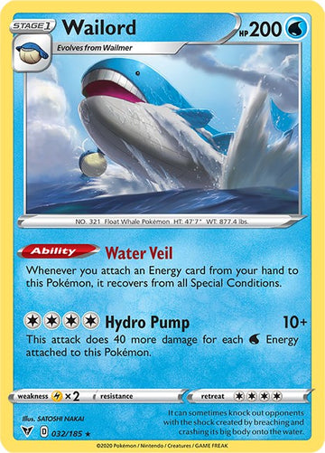Wailord [032/185] [Vivid Voltage] Holofoil