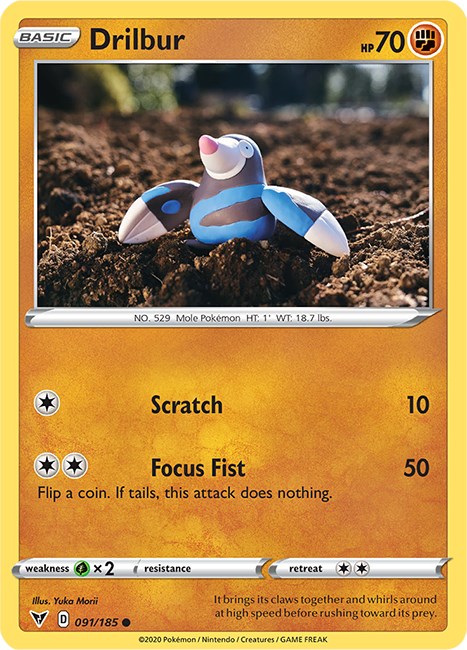 Drilbur [091/185] [Vivid Voltage] Reverse Holofoil
