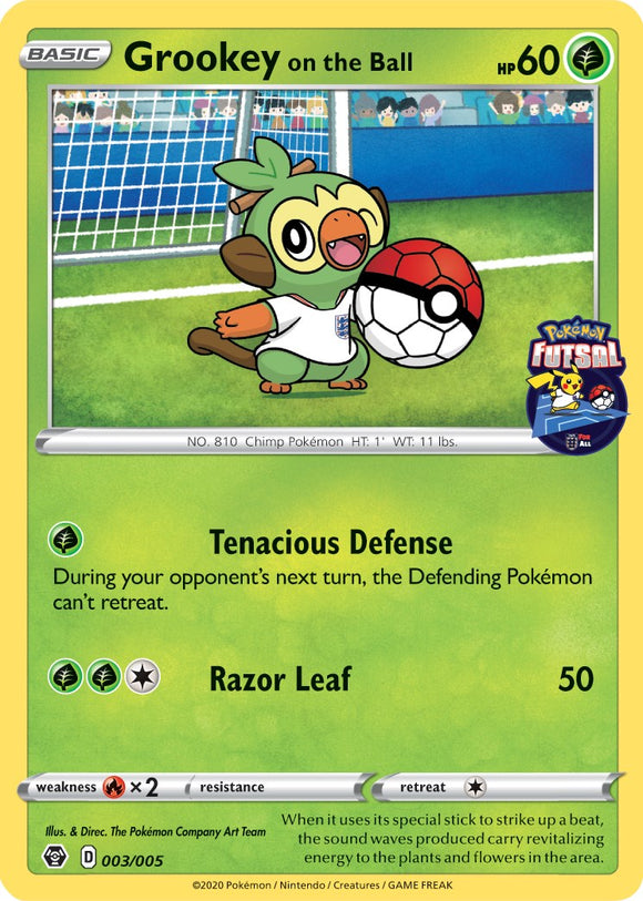 Grookey on the Ball (Pokemon Futsal) [003/005] [Pokemon Futsal Promo]
