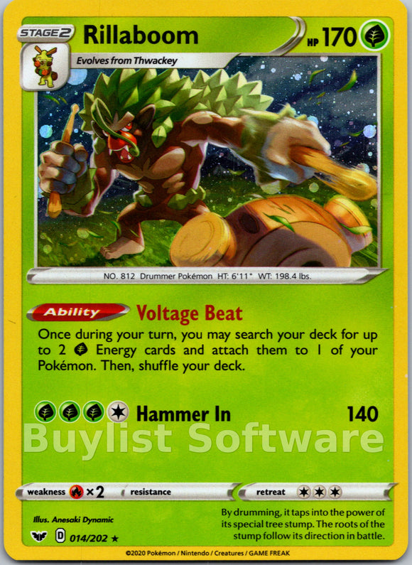 Rillaboom (Cosmos Holo) [014/202] [Sword & Shield Base Set] Holofoil