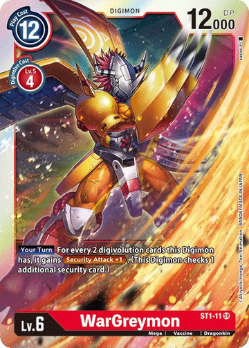 WarGreymon [ST1-11 SR] [ Gaia Red] Foil