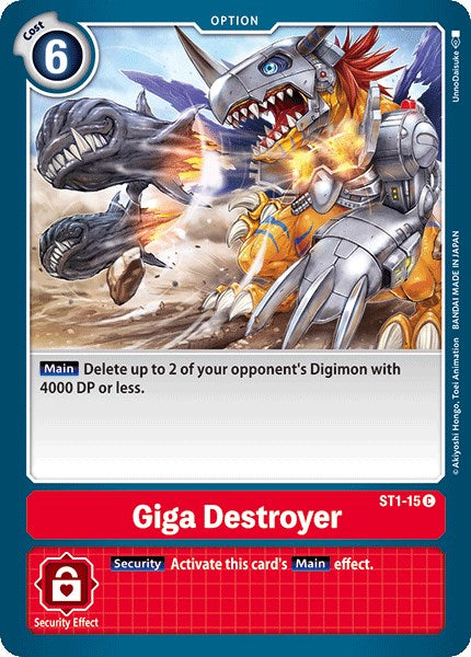 Giga Destroyer [ST1-15] [Starter Deck 01: Gaia Red]