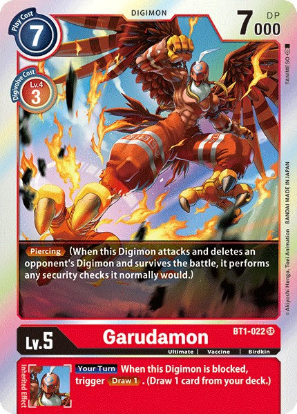 Garudamon [BT1-022] [Release Special Booster 1.0] Foil