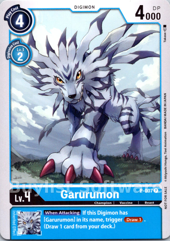 Garurumon [P-007] [Digimon Promotion Cards] Foil