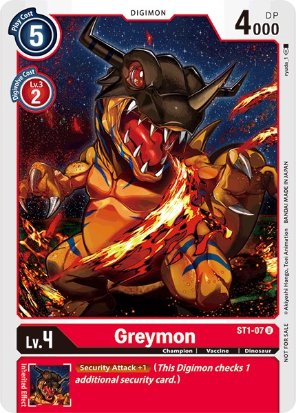 Greymon (Tamer Party Promo) [ST1-07] [Starter Deck 01: Gaia Red]