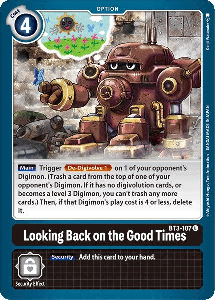Looking Back on the Good Times [BT3-107] [Release Special Booster 1.0]