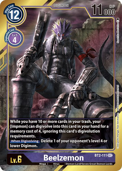 Beelzemon (Alternate Art) [BT2-111 SEC] [Release Special Booster 1.0] Foil