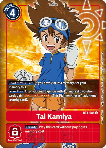 Tai Kamiya (Box Topper) [BT1-085] [Release Special Booster 1.0] Foil