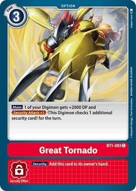 Great Tornado [BT1-093] [Release Special Booster 1.0]