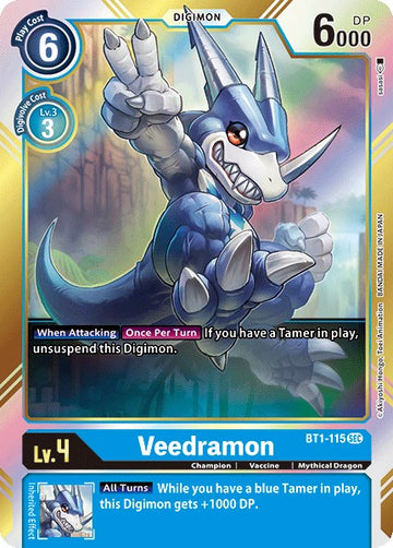 Veedramon (Secret Rare) [BT1-115] [Release Special Booster 1.0] Foil