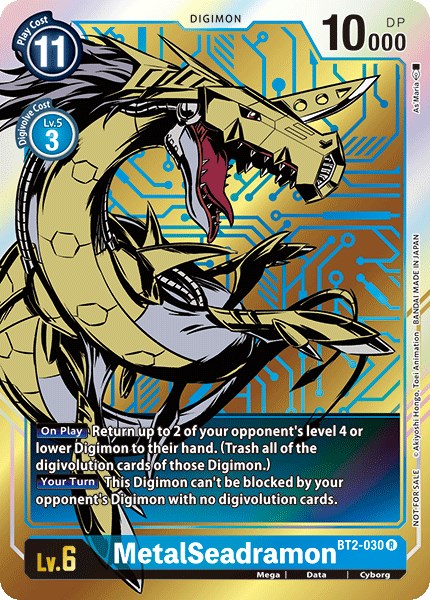 MetalSeadramon (Dash Pack Ver. 1.0) [BT2-030] [Release Special Booster 1.0] Foil