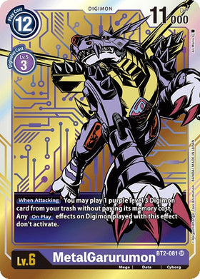MetalGarurumon (Alternate Art) [BT2-081] [Release Special Booster 1.0] Foil