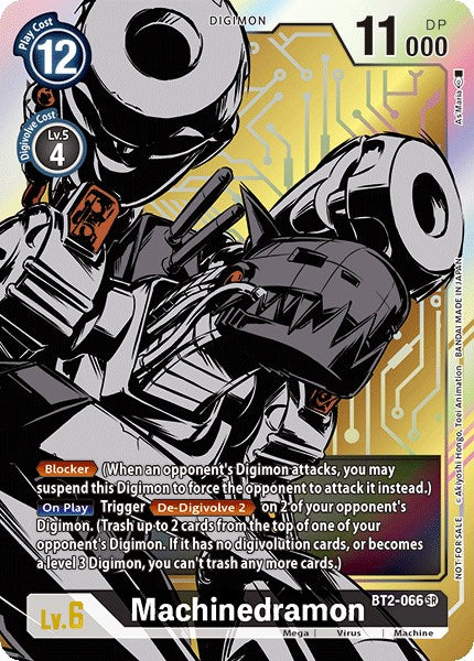 Machinedramon (Dash Pack Ver. 1.0) [BT2-066] [Release Special Booster 1.0] Foil