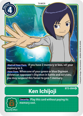 Ken Ichijoji [BT3-094] [Release Special Booster 1.5]