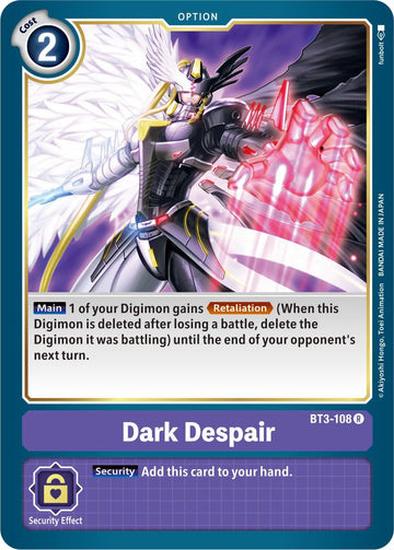 Dark Despair [BT3-108] [Release Special Booster 1.5]